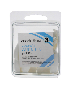 Cuccio Pro French White Tips # 3 1 X 50pcs Acrylic Nails