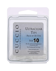 Cuccio Pro Ultraclear Tips # 10 50pcs Acrylic Nails