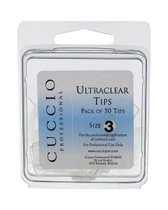 Cuccio Pro Ultraclear Tips # 3 50pcs Acrylic Nails