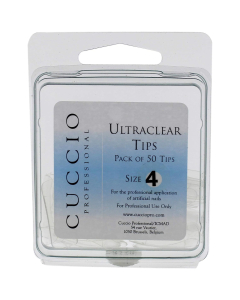 Cuccio Pro Ultraclear Tips # 4 50pcs Acrylic Nails