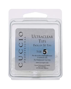 Cuccio Pro Ultraclear Tips # 5 50pcs Acrylic Nails