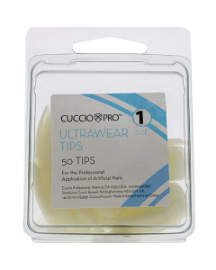 Cuccio Pro Ultrawear Tips # 1 50pcs Acrylic Nails