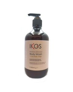 Ikos Signature Aromatic Exfoliator Lemon Grass & Sage 500ml Body Wash