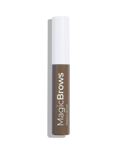 Mcobeauty Magic Brows Brush On Fiber Gel Waterproof Medium Brown 0.12oz Eyeliner Gel